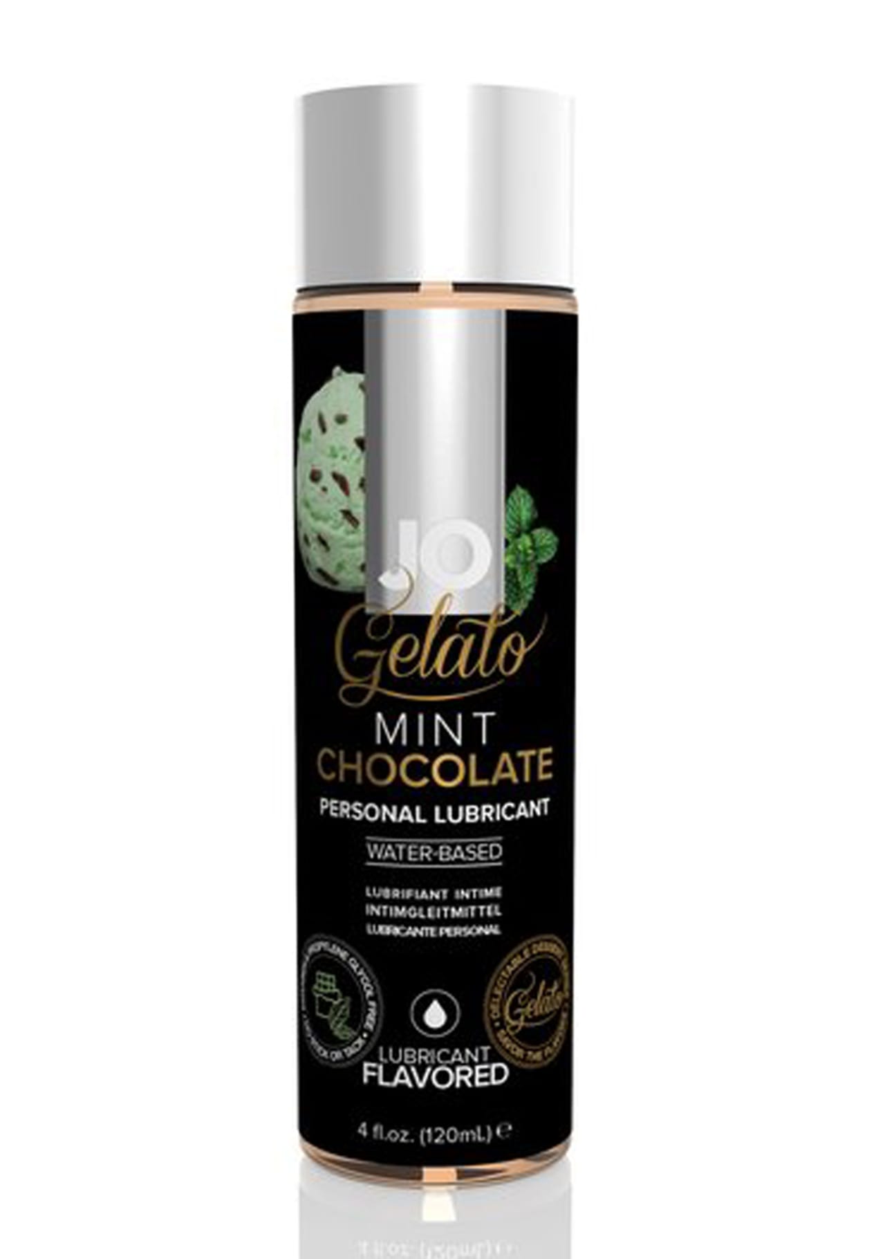 JO Gelato Water-Based Flavored Luricant - Mint Chocolate - 4 oz.