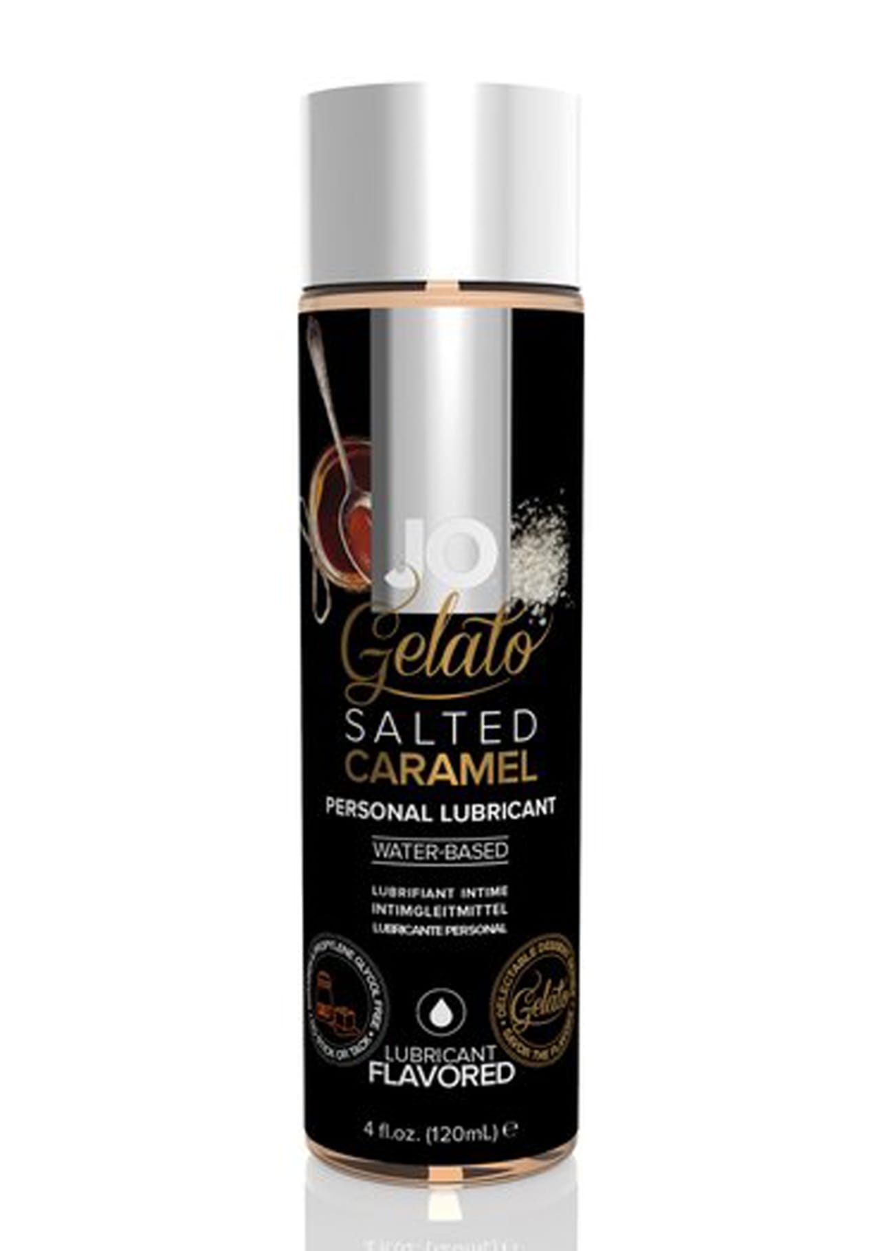 JO Gelato Water-Based Flavored Lubricant - Salted Caramel - 4 oz.