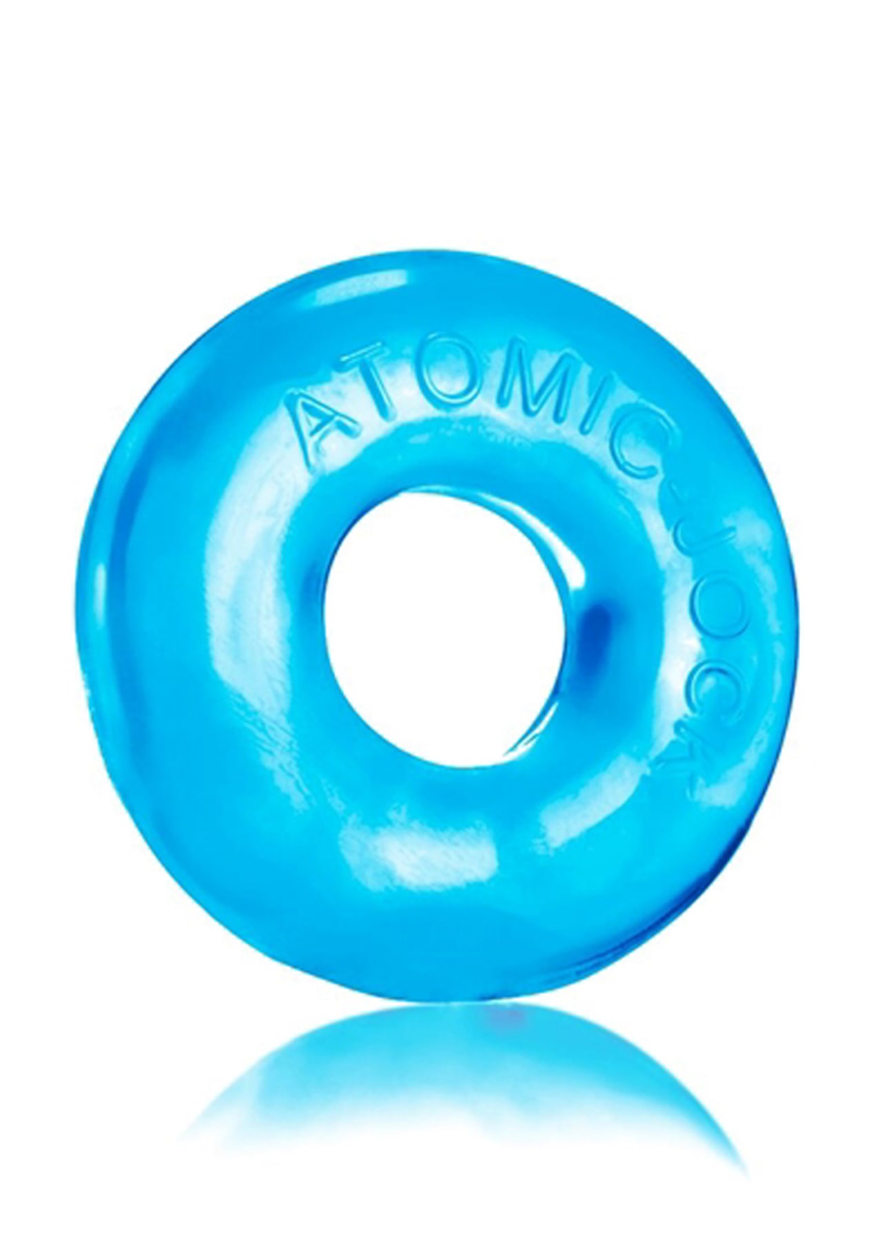 Do-Nut-2 Large Atomic Jock Cock Ring - Ice Blue