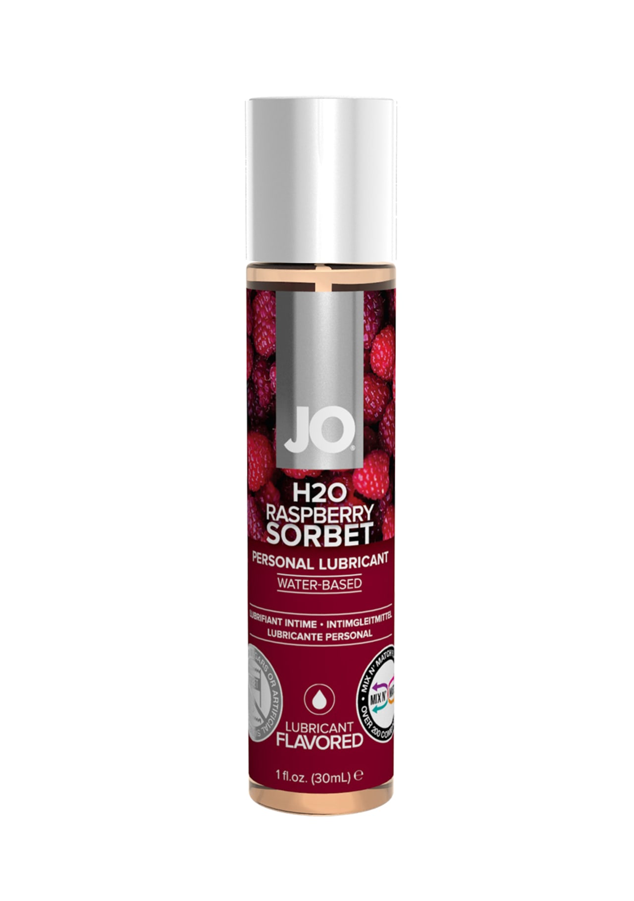 JO H2O Flavored Lubricant - Raspberry Sorbet - 1 oz.