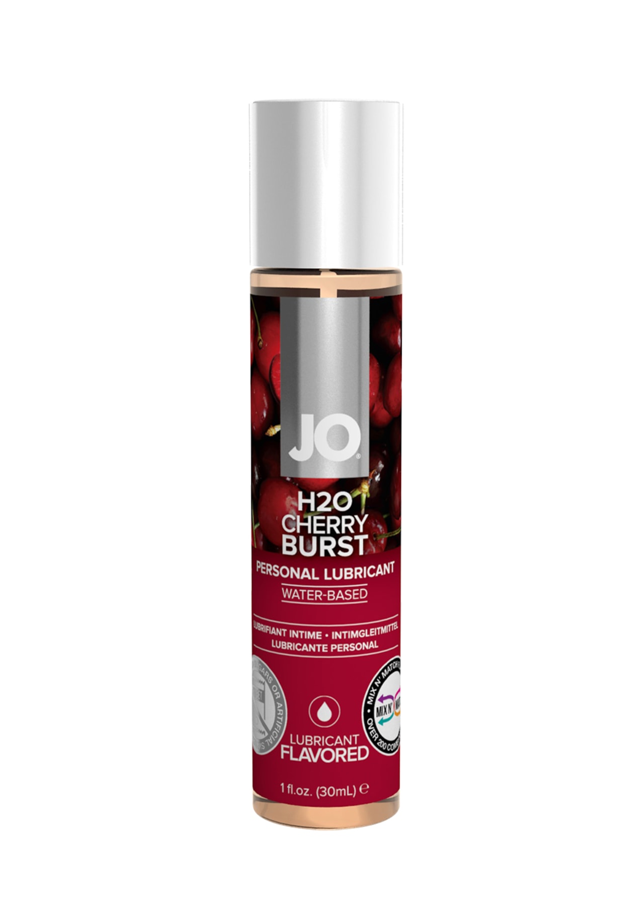 JO H2O Flavored Lubricant - Cherry Burst - 1 oz.