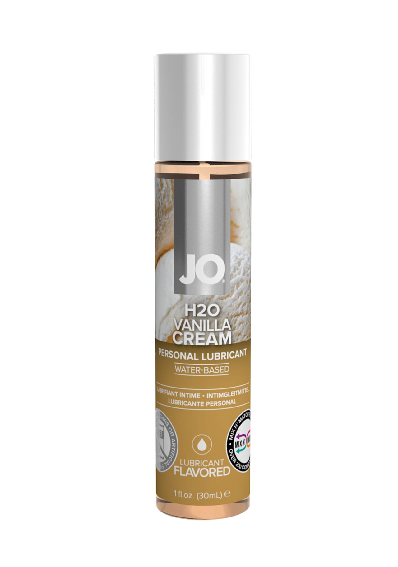 JO H2O Flavored Lubricant - Vanilla Cream - 1 oz.