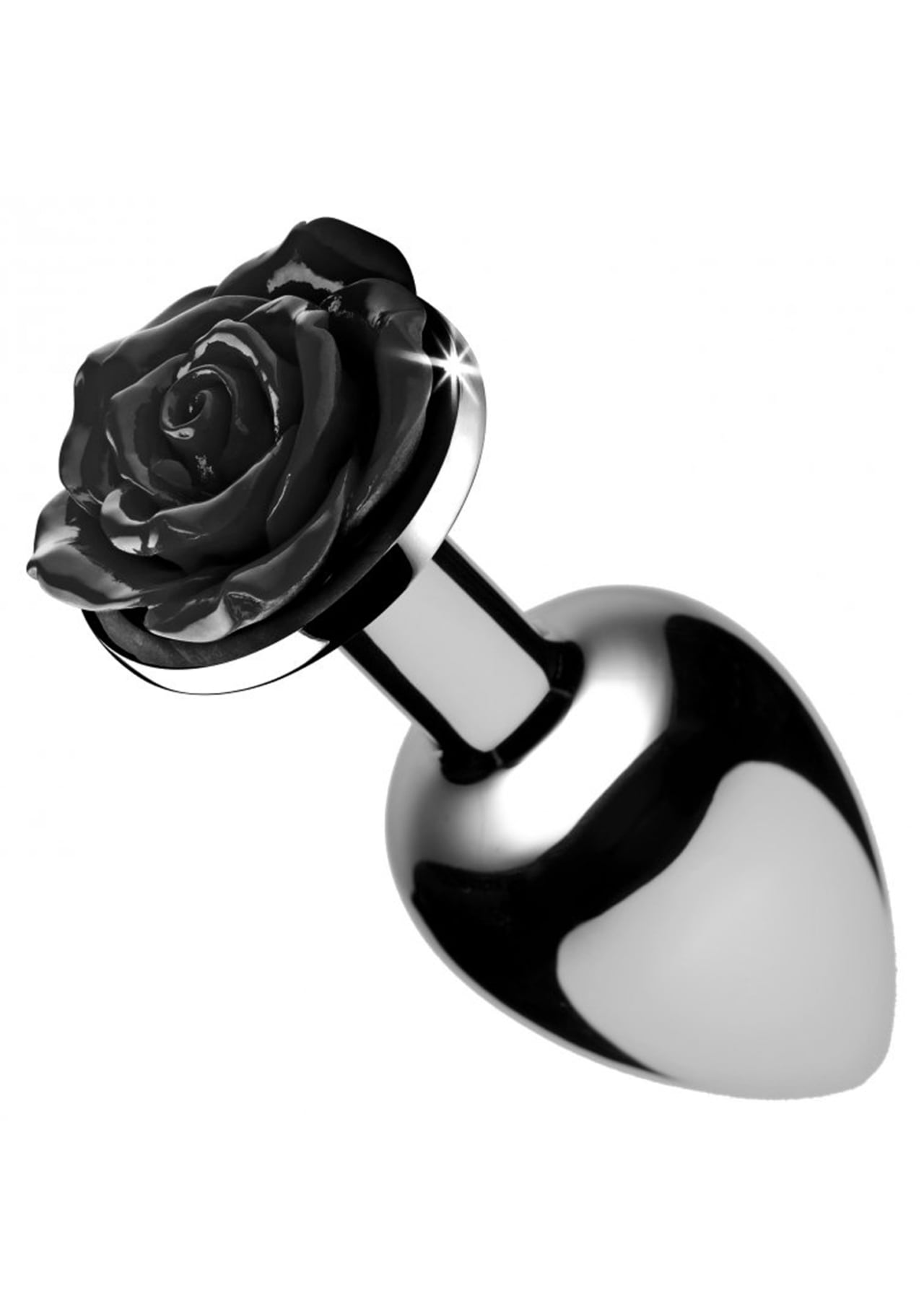 Black Rose Anal Plug - Large