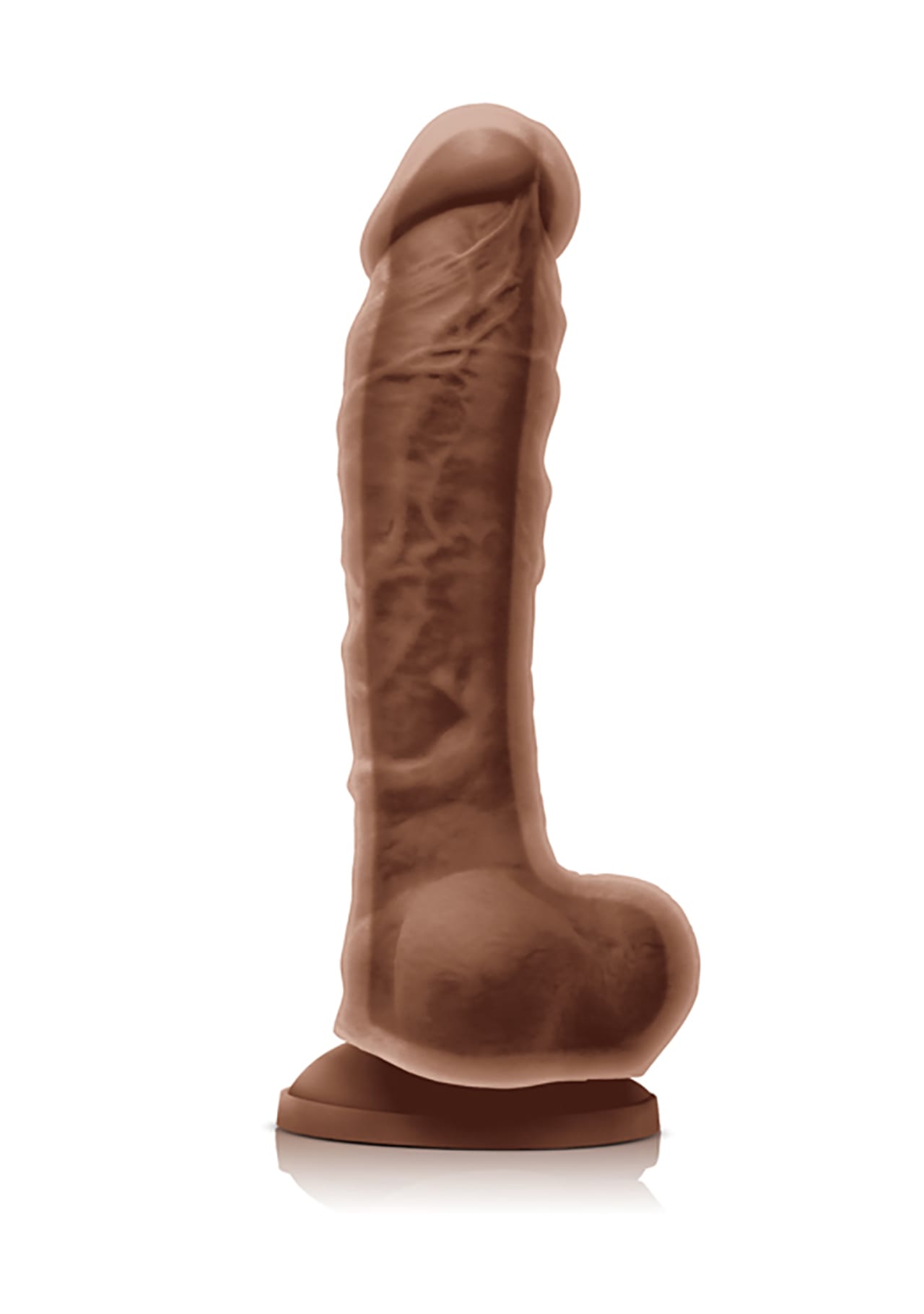 Colours Dual-Density 8" Dildo - Caramel