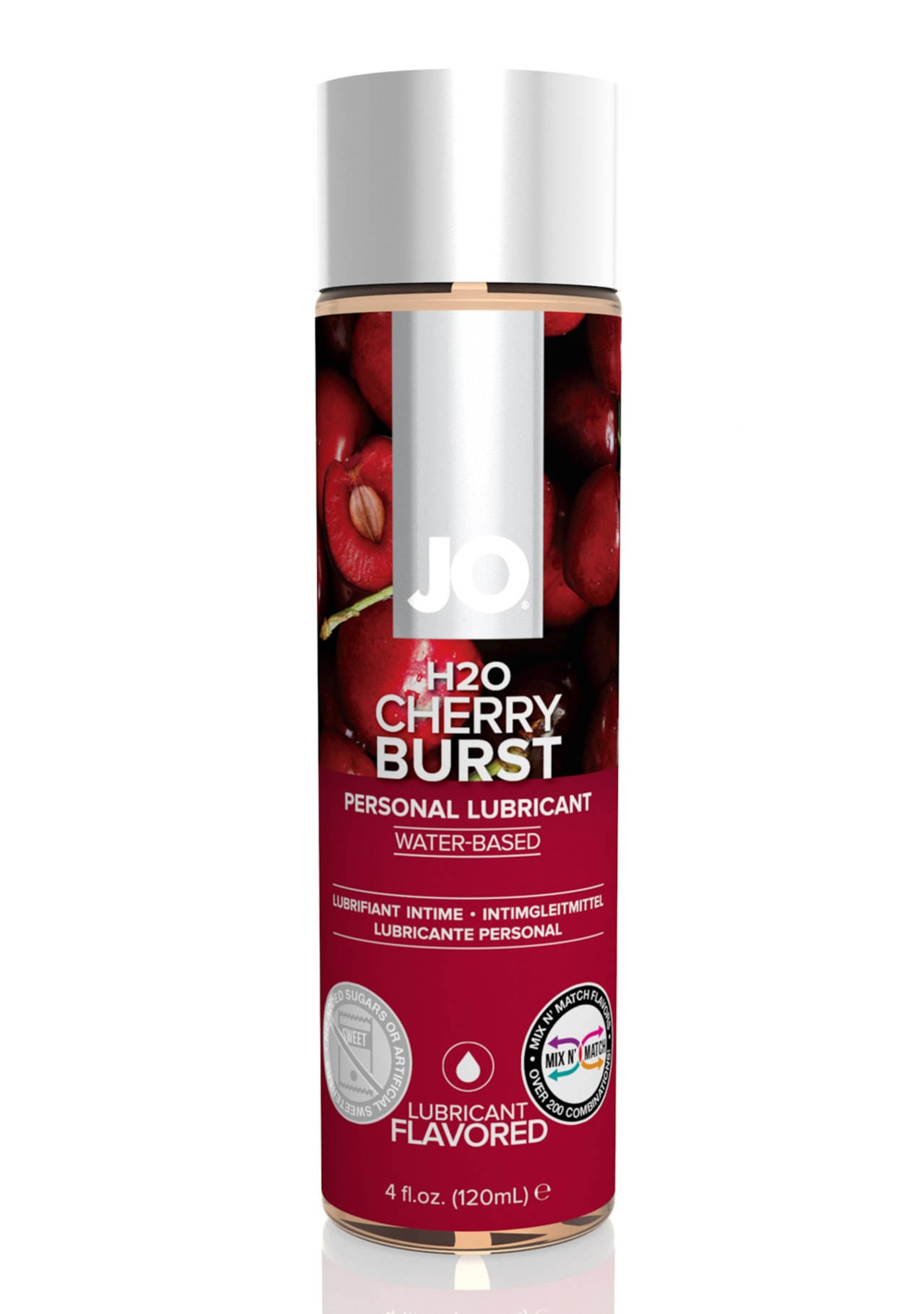 JO H2O Flavored Lubricant - Cherry Burst - 4 oz.