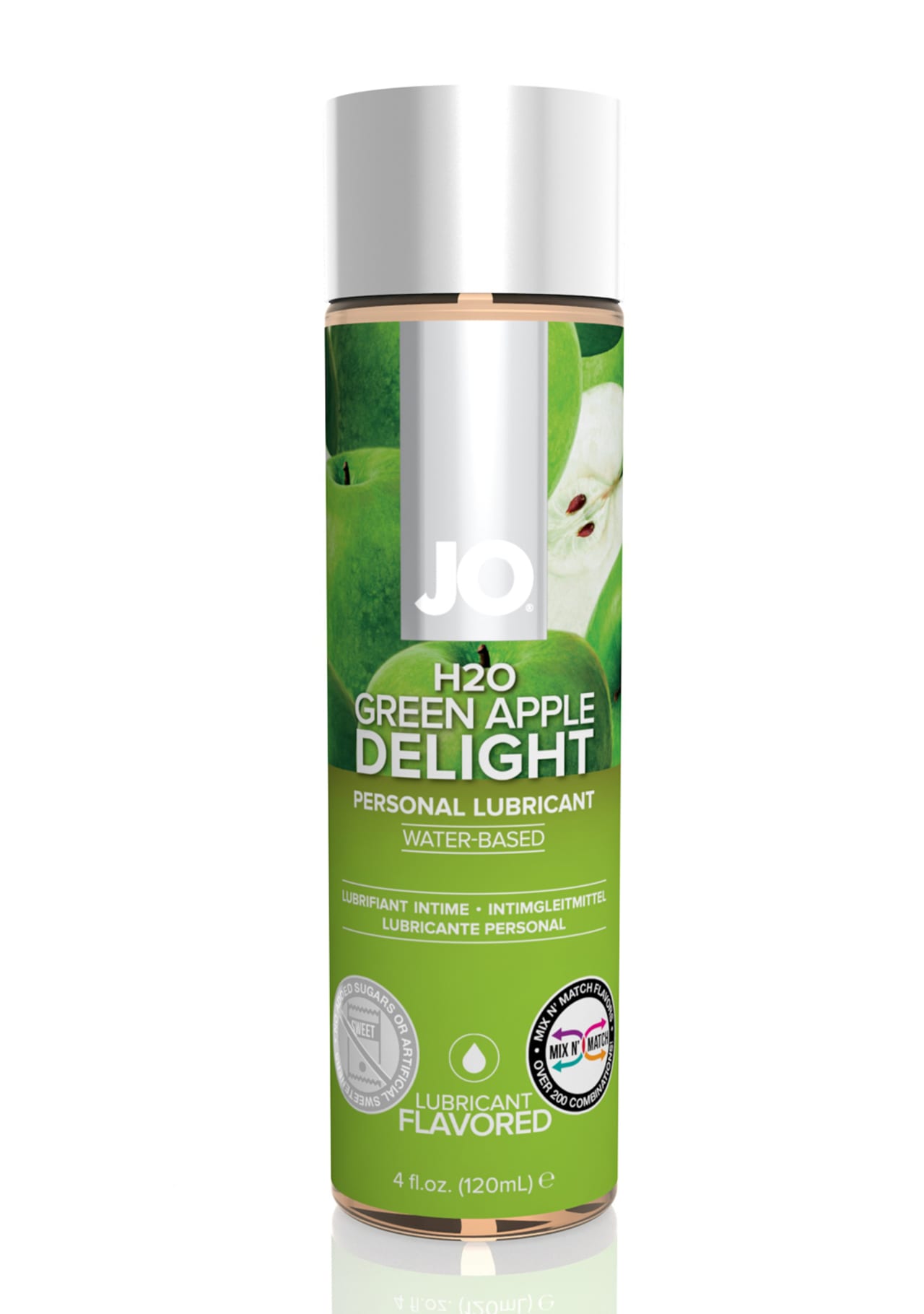 JO H2O Flavored Lubricant - Green Apple Delight - 4 oz.