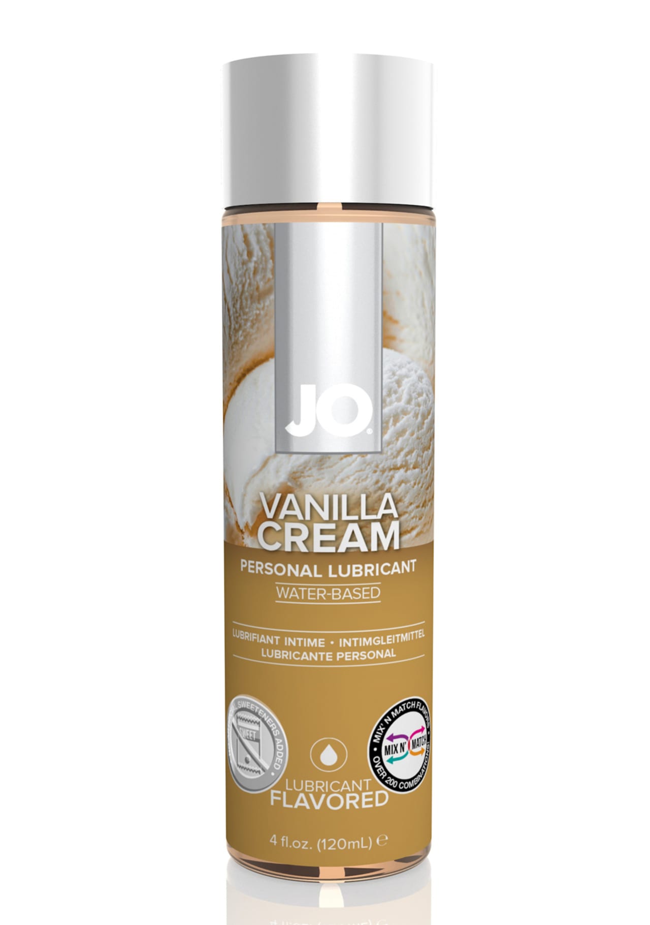 JO H2O Flavored Lubricant - Vanilla Cream - 4 oz.