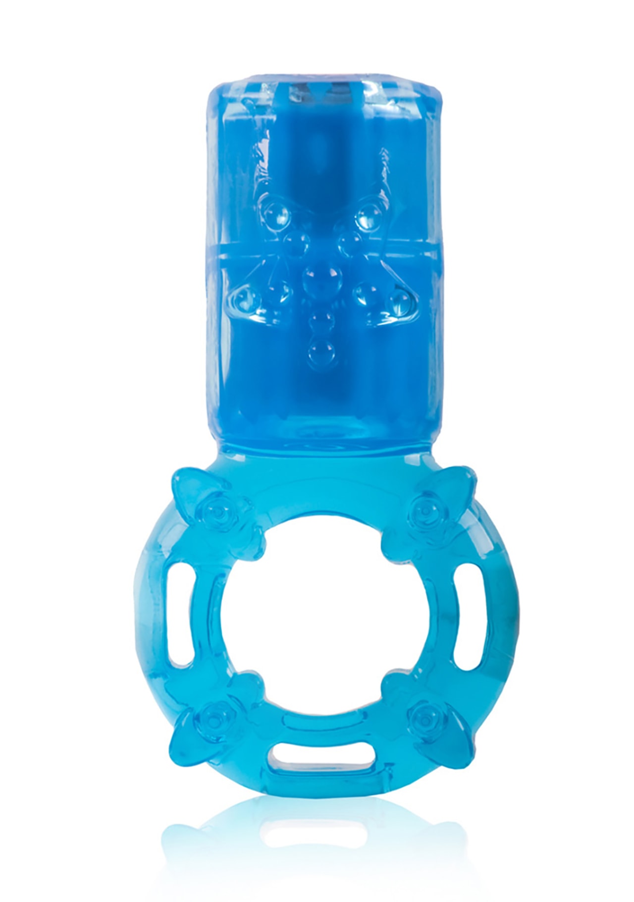 Big OMG Rechargeable Vibrating Cock Ring - Blue