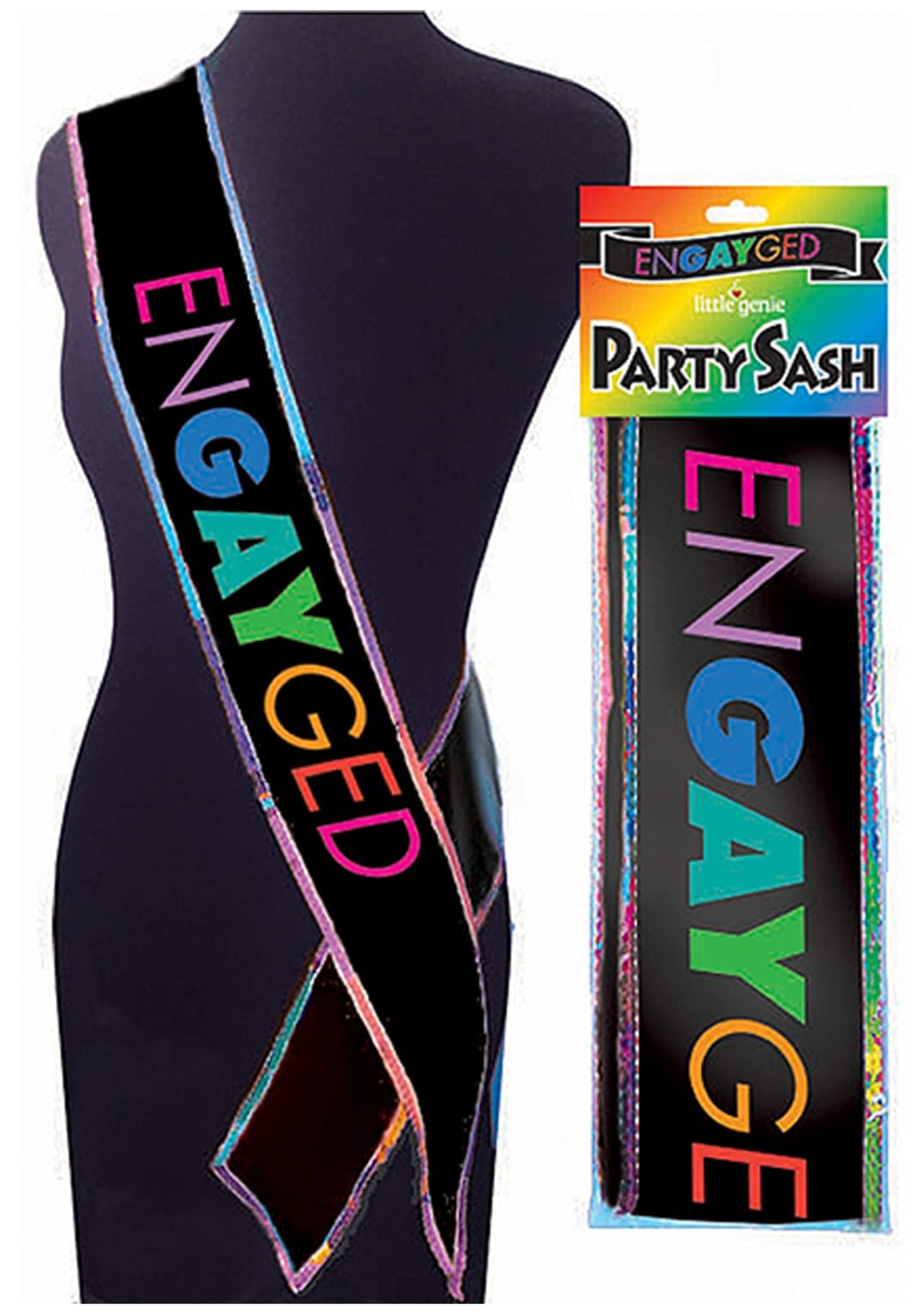 Engayged LGBT Bridal Shower Bachelorette Party Sash