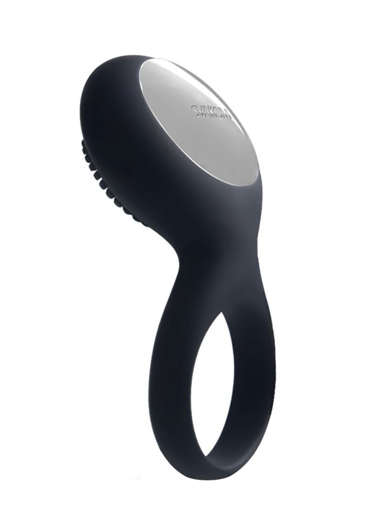 Tyler Vibrating Silicone Cock Ring - Black