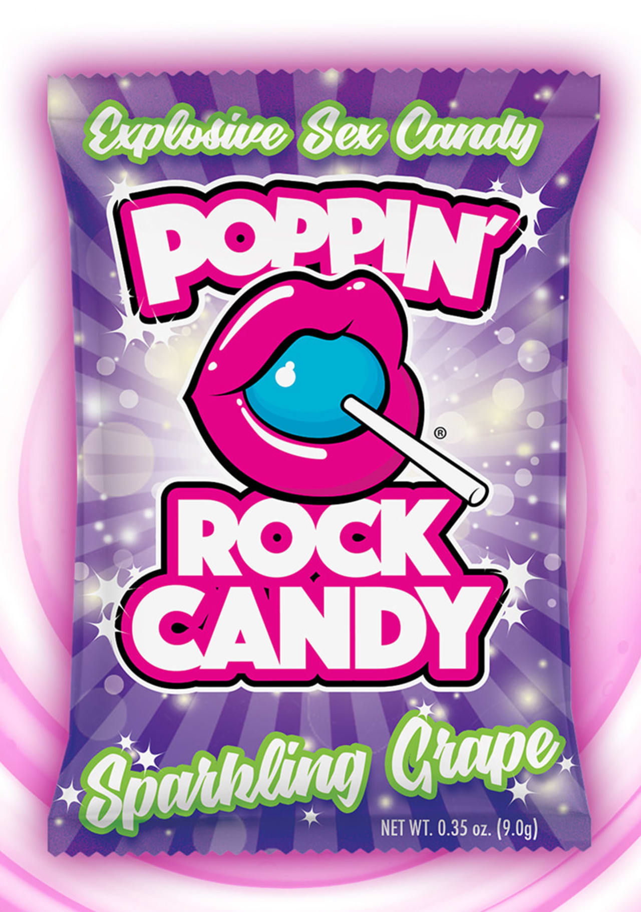 Poppin' Rock Candy Oral Sex Candy - Sparkling Grape