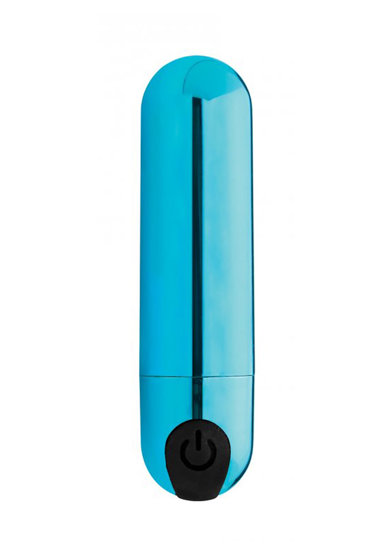 10X Rechargeable Vibrating Metallic Bullet - Blue