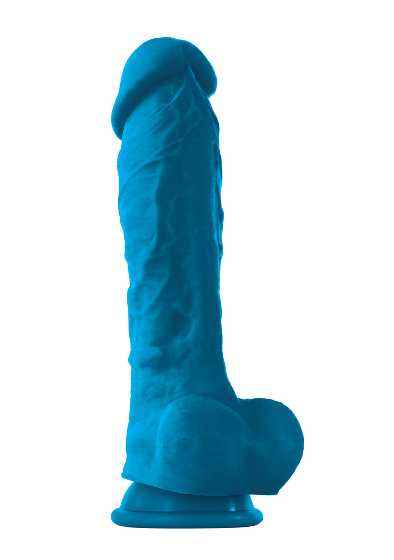 ColourSoft - 8" Soft Dildo - Blue