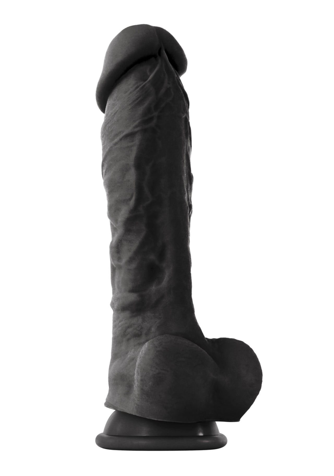 ColourSoft - 8" Soft Dildo - Black