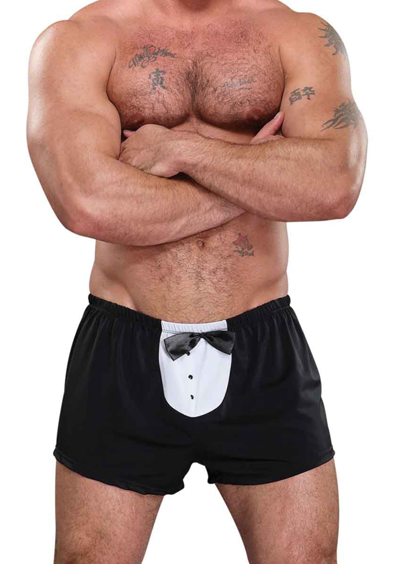 Tuxedo Boxer - Black - One Size