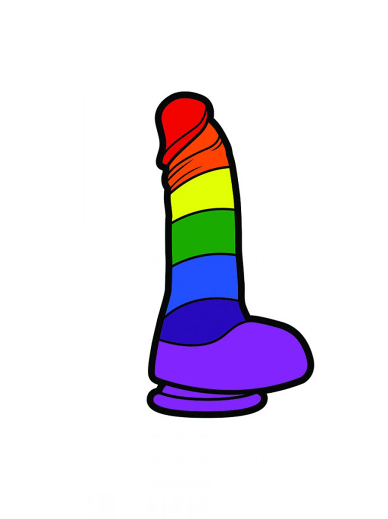 Rainbow Dildo Pin