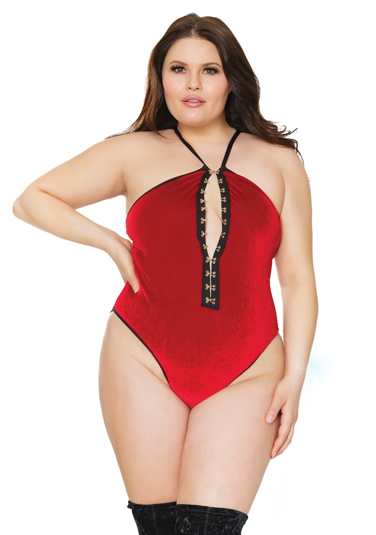 Stretch Velvet Teddy - Queen Size