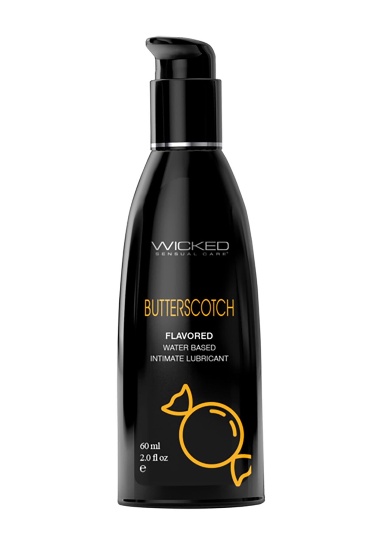 Wicked Sensual Care Water-Based Flavored Lubricant - Butterscotch - 2 oz.