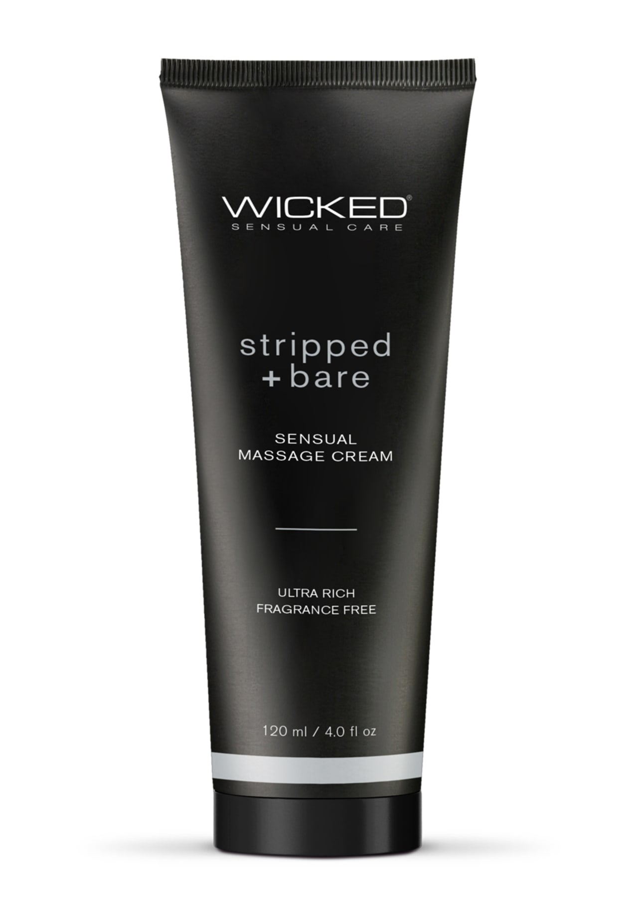 Wicked Sensual Massage Cream - Stripped and Bare - 4 oz.