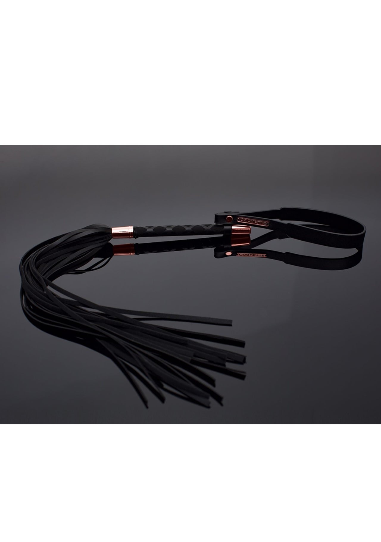 Vegan Leather Whip - Black