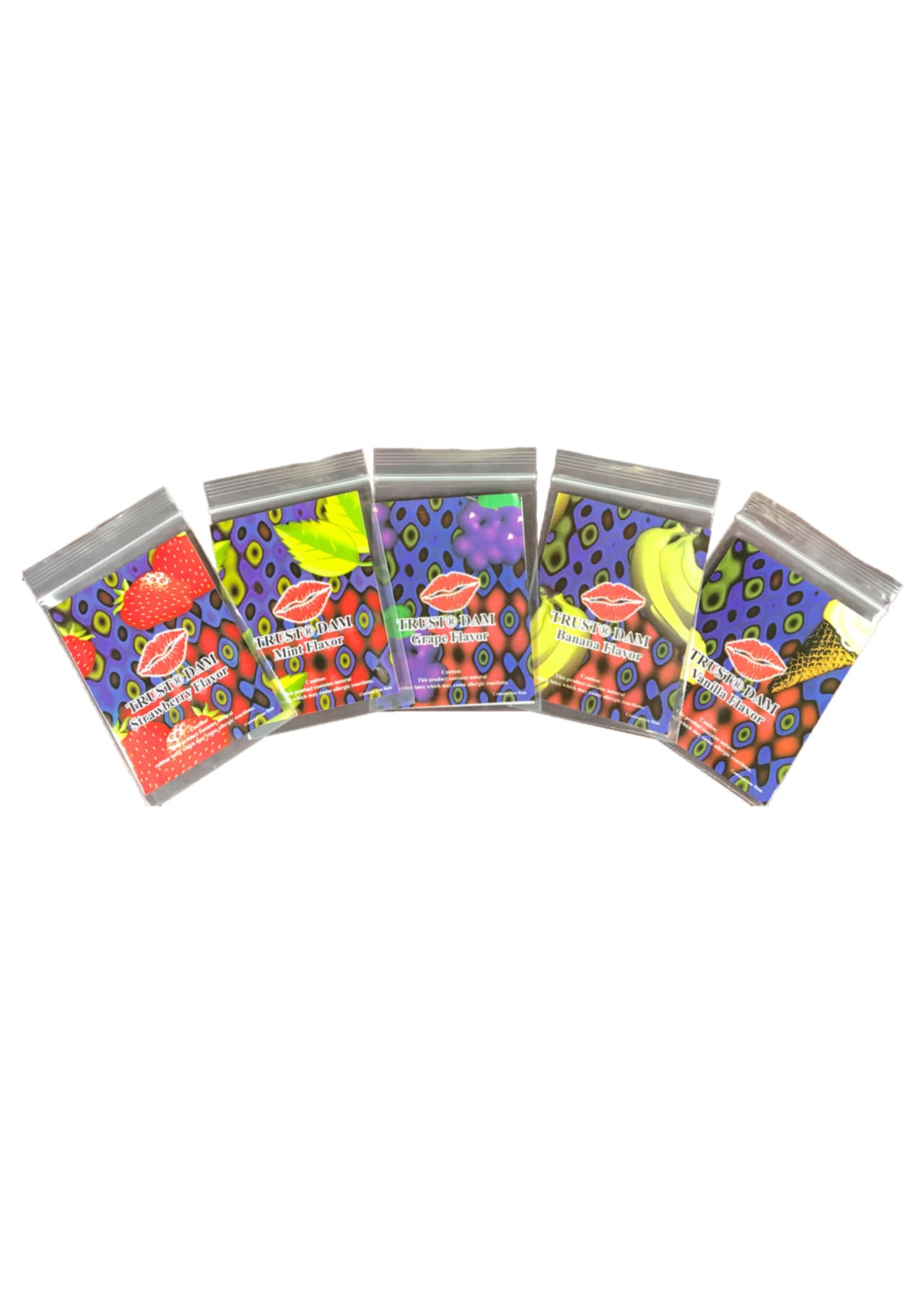 Dental Dams - Assorted Flavors - 5 Count