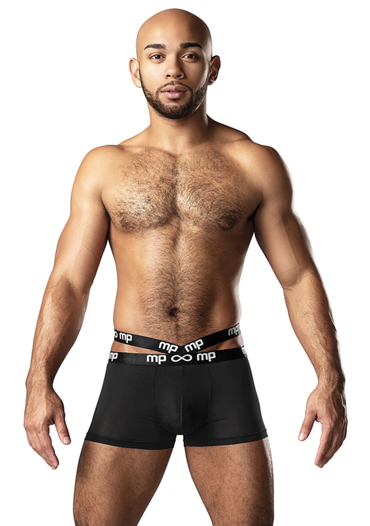 Infinite Comfort Amplifying Strappy Pouch Short - Black - Small