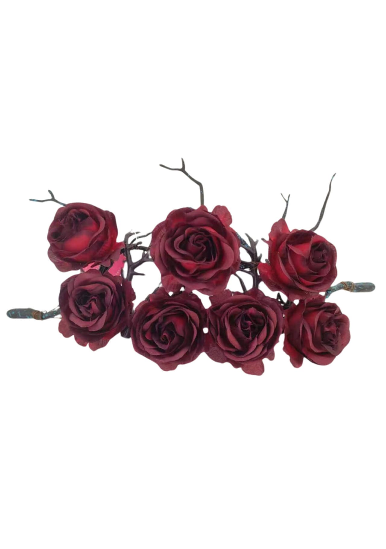 Rose Thorn headpiece - Vintage Red