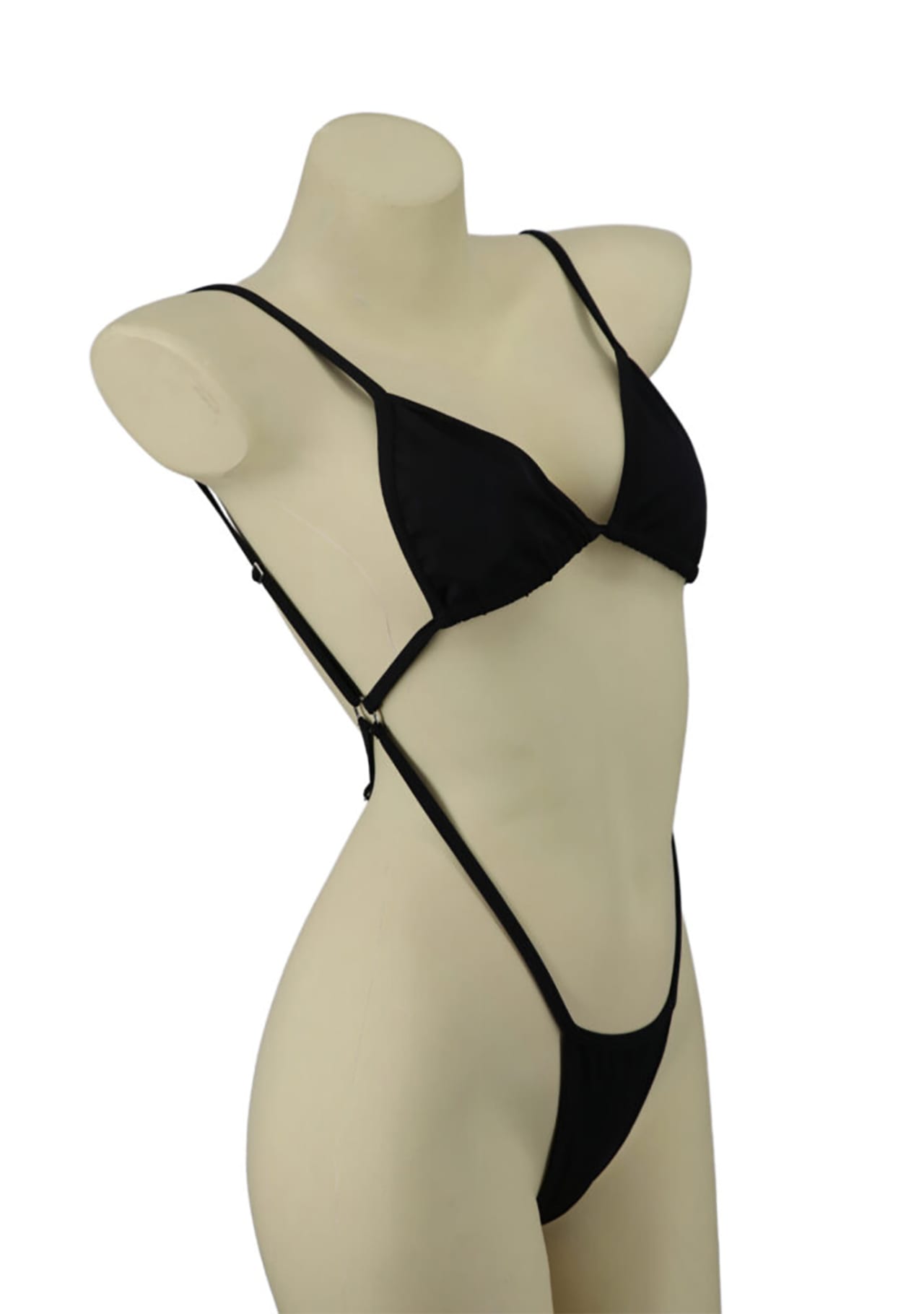 Minimalist Strappy One Piece - Black