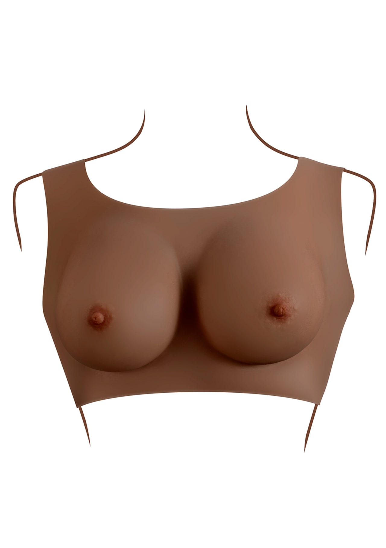 Undergarments Plate C-Cup - Chocolate