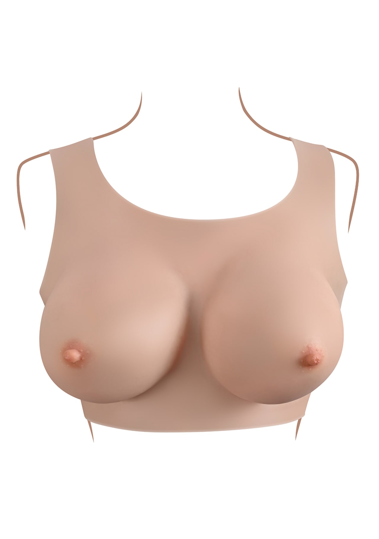 Undergarments Plate D-Cup - Vanilla