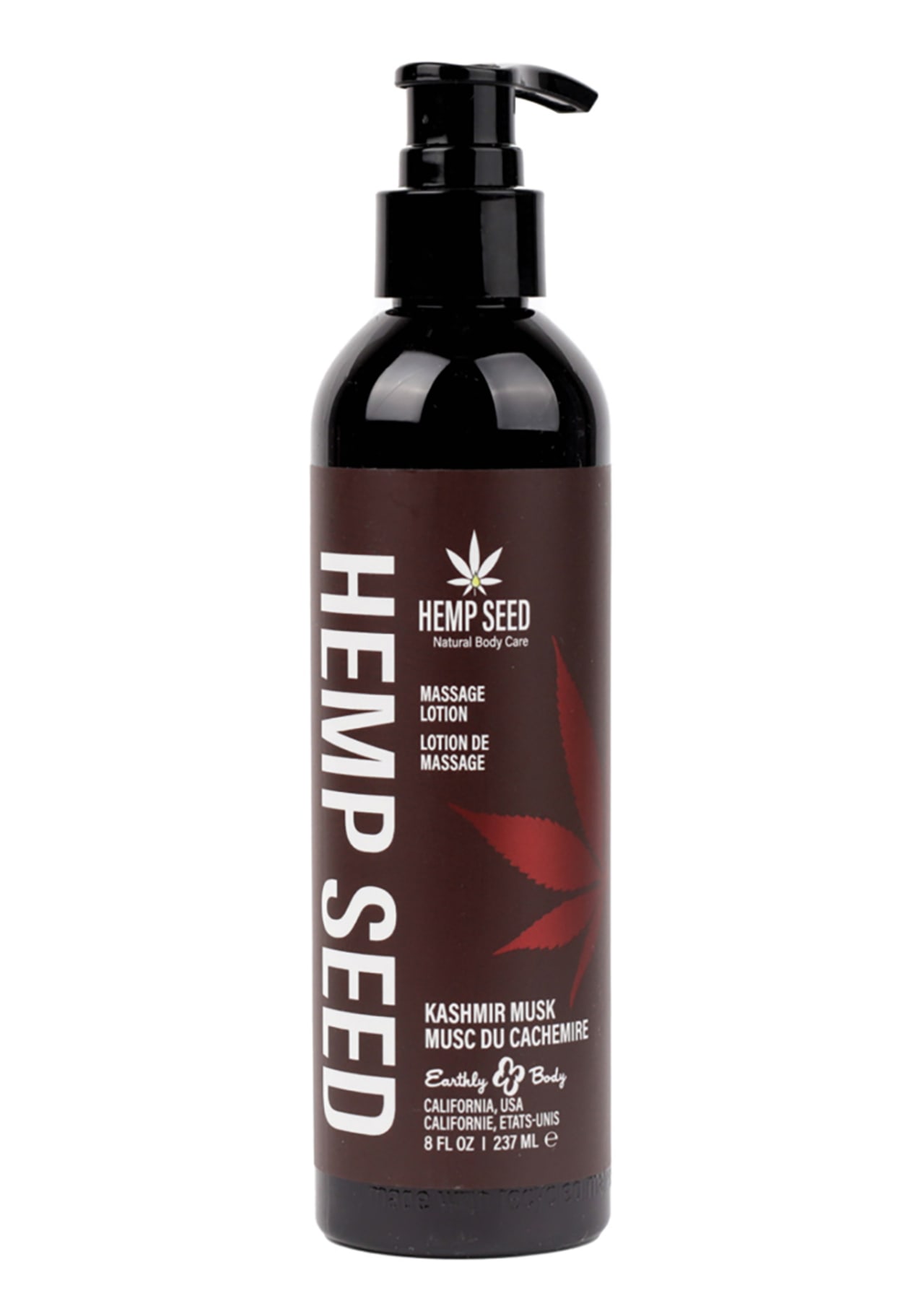 Hemp Seed Massage Lotion - Kashmir Musk - 8 oz.