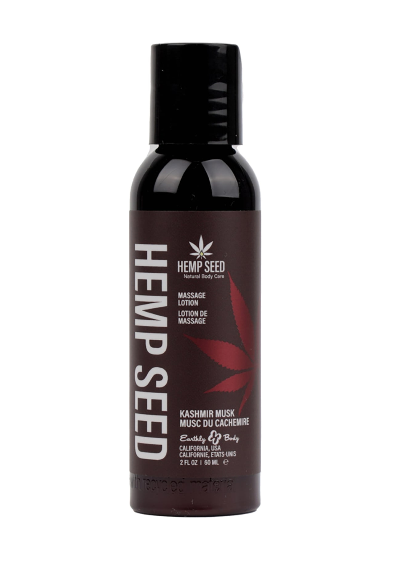 Hemp Seed Massage Lotion - Kashmir Musk - 2 oz.