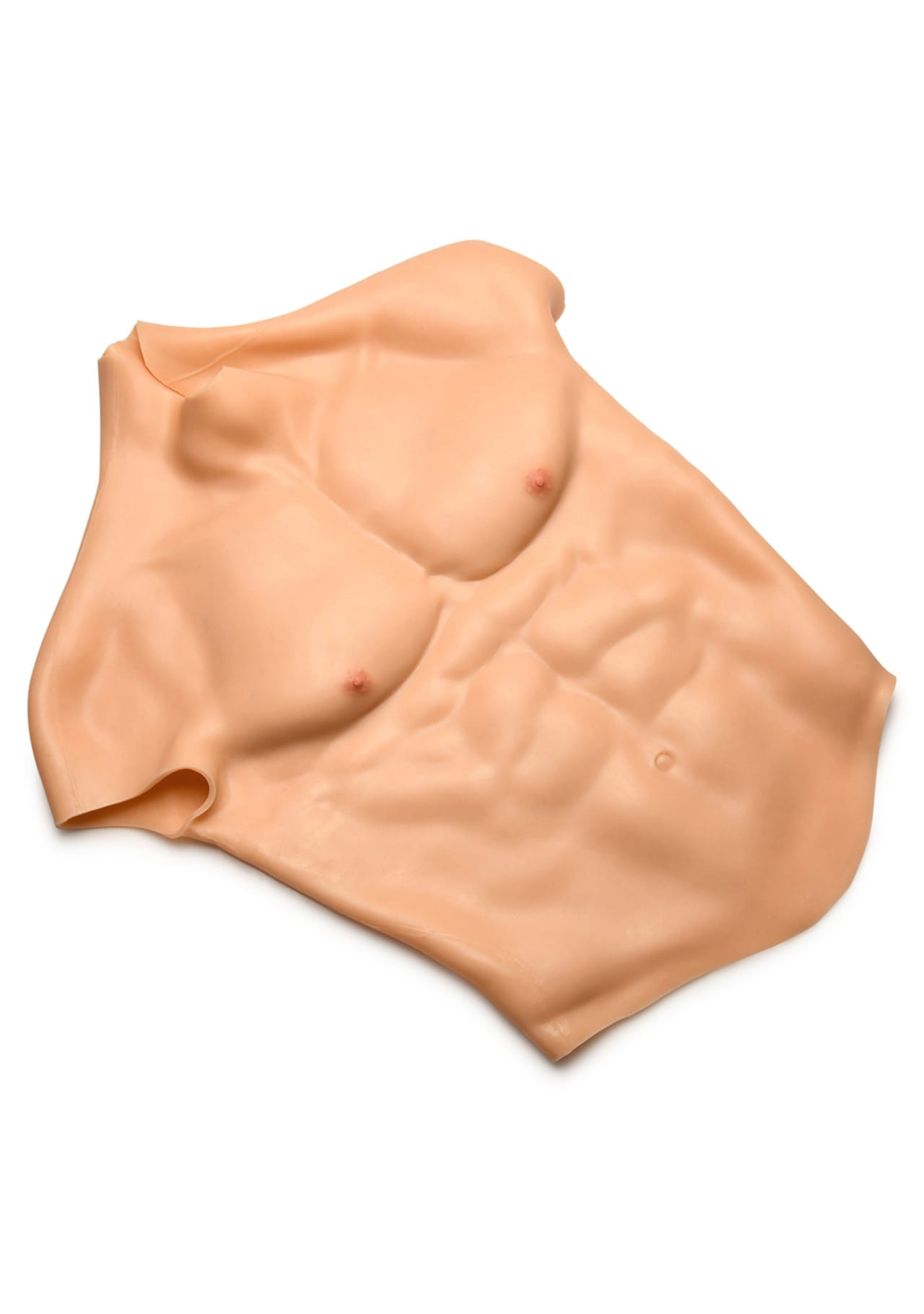 Ripped Silicone Male Chest - Medium