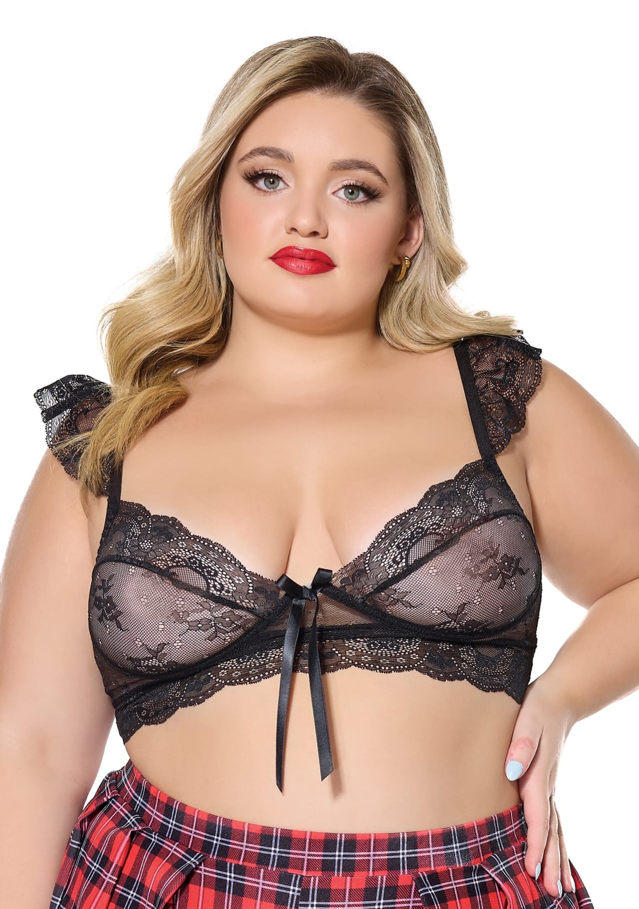 Bijou Bralette - Queen Size - Black