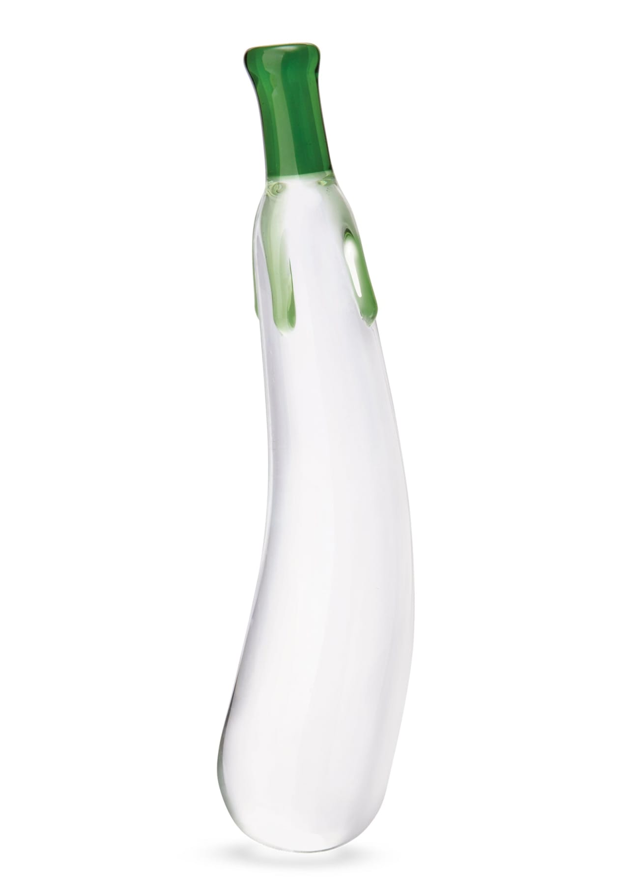 Eggplant Ecstasy 7.25" Glass Dildo