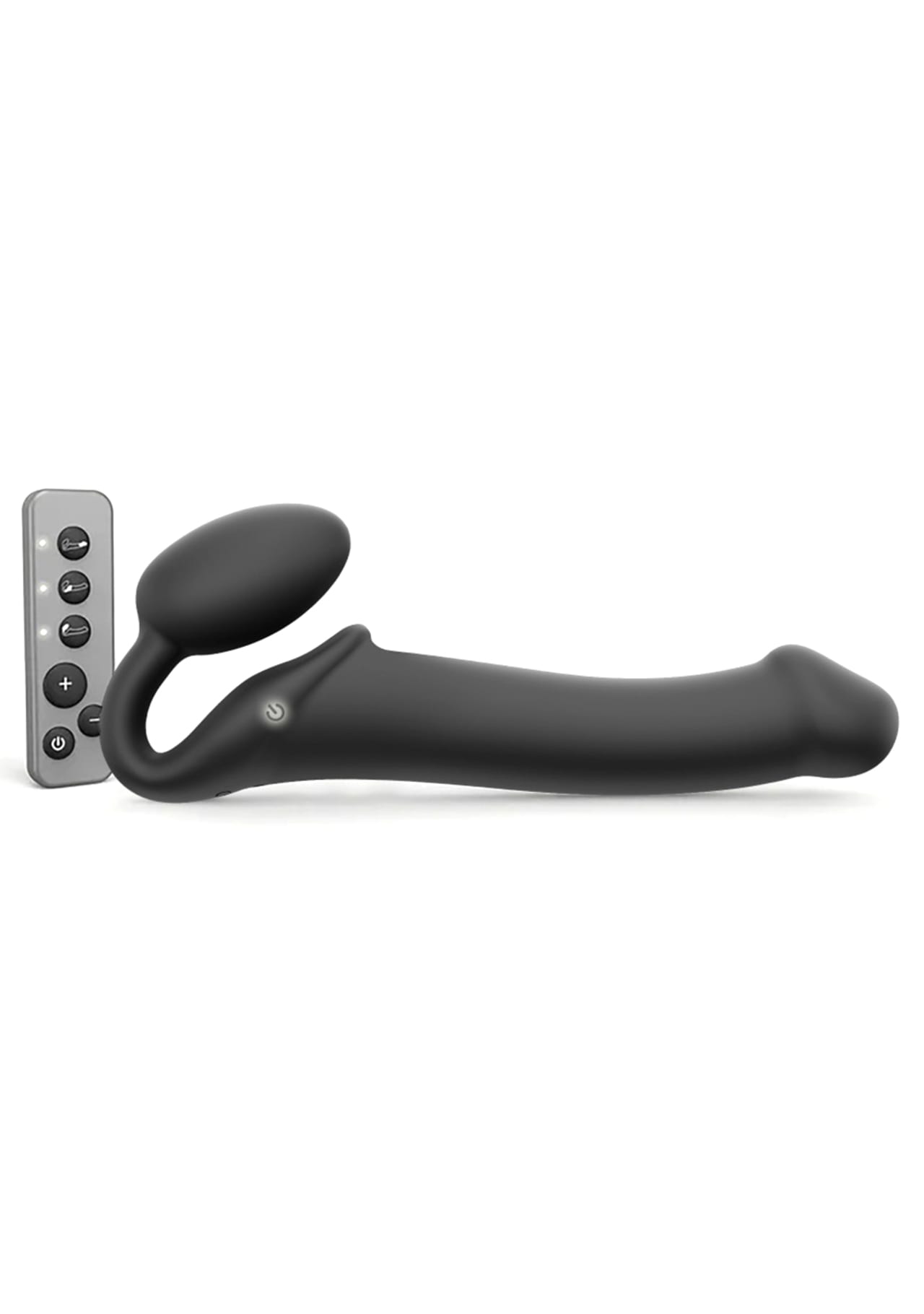 Strap-On-Me Vibrating Remote Controlled Strap-On - Black / L