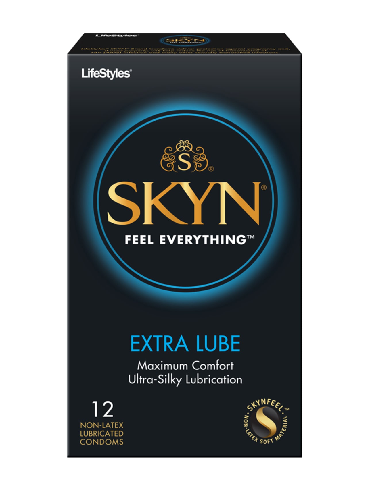 Lifestyles SKYN Extra Lubricated Non-Latex Condoms - 12 Pack