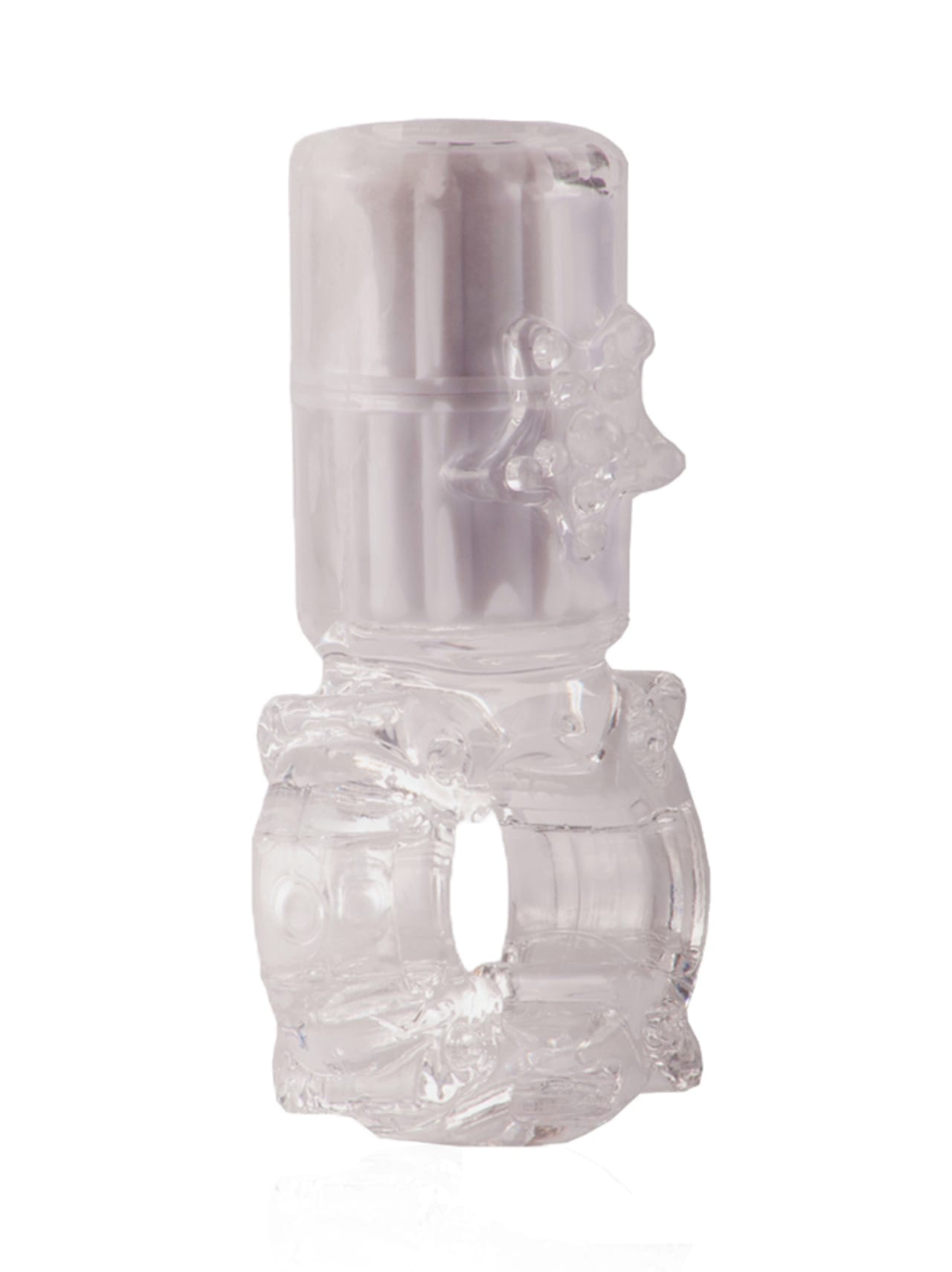 Big OMG Rechargeable Vibrating Cock Ring - Clear