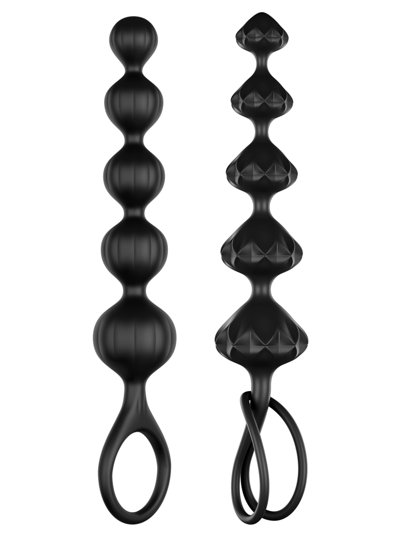 Satisfyer Silicone Anal Love Beads - Black