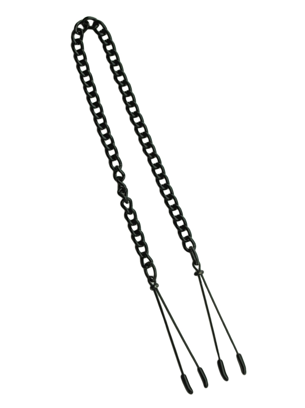Tweezer Tip Jewel Chain Clamps - Black