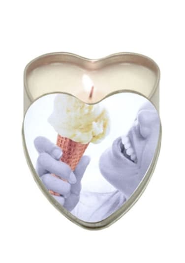 Edible Massage Candle - Peach Heart