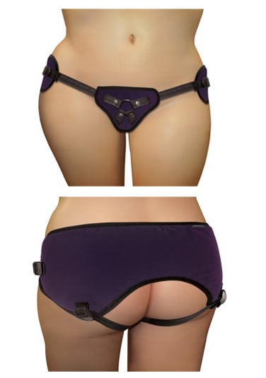 Plus Size Beginners Strap-On Harness - Deep Purple