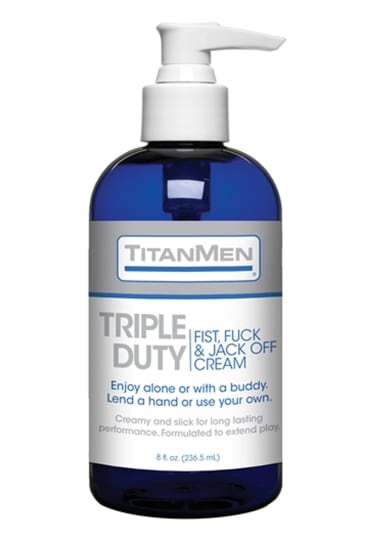 TitanMen® Triple Duty Fist, Fuck, and Jack Off Cream Lubricant