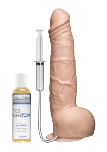 TitanMen® - PissOff - Squirting Cock with Removable Vac-U-Lock™ Suction Cup - Vanilla