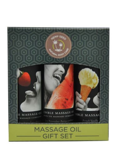 Edible Massage Oil Gift Set  - Sweet Delights