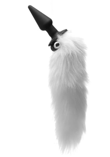 Tailz White Fox Tail Vibrating Anal Plug