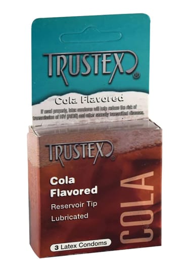 Trustex Flavored Lubricated Condoms 3 Pack - Cola