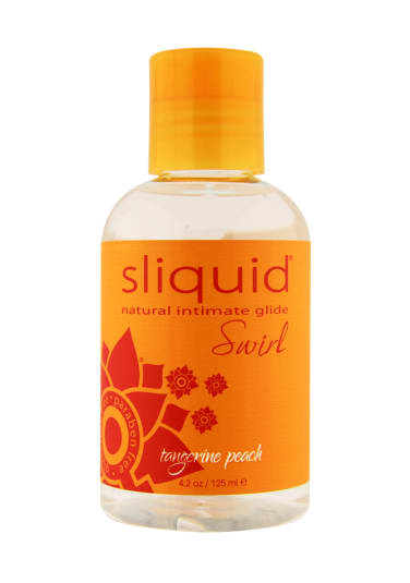 Sliquid Swirl Natural Water-Based Lubricant  - Tangerine Peach