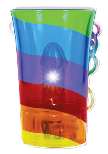 Light Up Rainbow Pecker Shot Glass