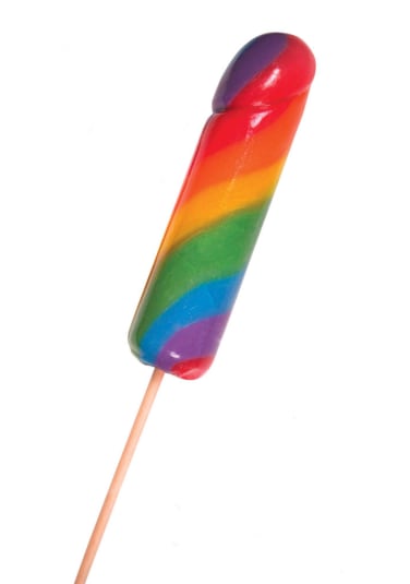 Jumbo Rainbow Cock Lollypop